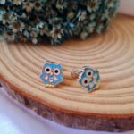 Conjunto de prata infantil coruja - Imagem 2