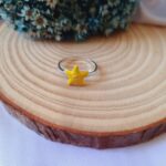 Conjunto de prata infantil estrela amarela - Imagem 3