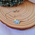 Conjunto de prata infantil elefante - Imagem 4