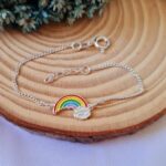 Conjunto de prata infantil arco-íris - Imagem 4