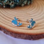 Conjunto de prata infantil baleia - Imagem 2