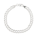 Pulseira de Prata Masculina Groumet Grossa