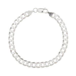 Pulseira de Prata Masculina Groumet Grossa
