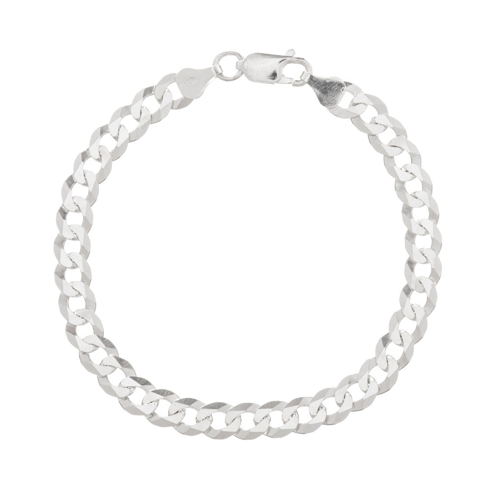 pulseira-de-prata-masculina-groumet-7mm Pulseira de Prata Masculina Groumet Grossa