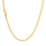 Corrente masculina Groumet 3mm banhada a ouro 18K