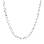 Corrente de Prata Masculina Groumet 4mm