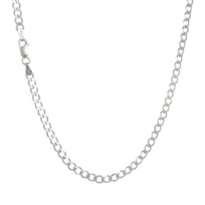 Corrente de Prata Masculina Groumet 4mm