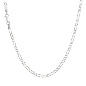 Corrente de Prata Masculina 3x1 Fígaro 3mm