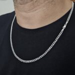 Corrente de Prata Masculina Groumet 4mm