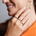 Anel de prata Corajosa e forte