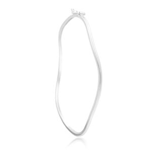 Bracelete de prata ondulado