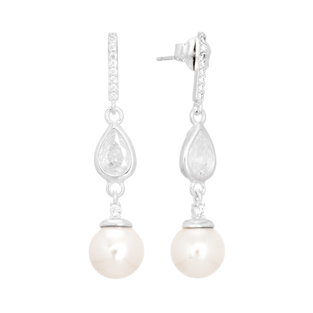 brinco-de-prata-zirconia-gota-e-perola (1) Brinco de prata zirconia gota e perola