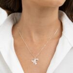 Pingente de prata 925 laço com detalhes - Imagem 2