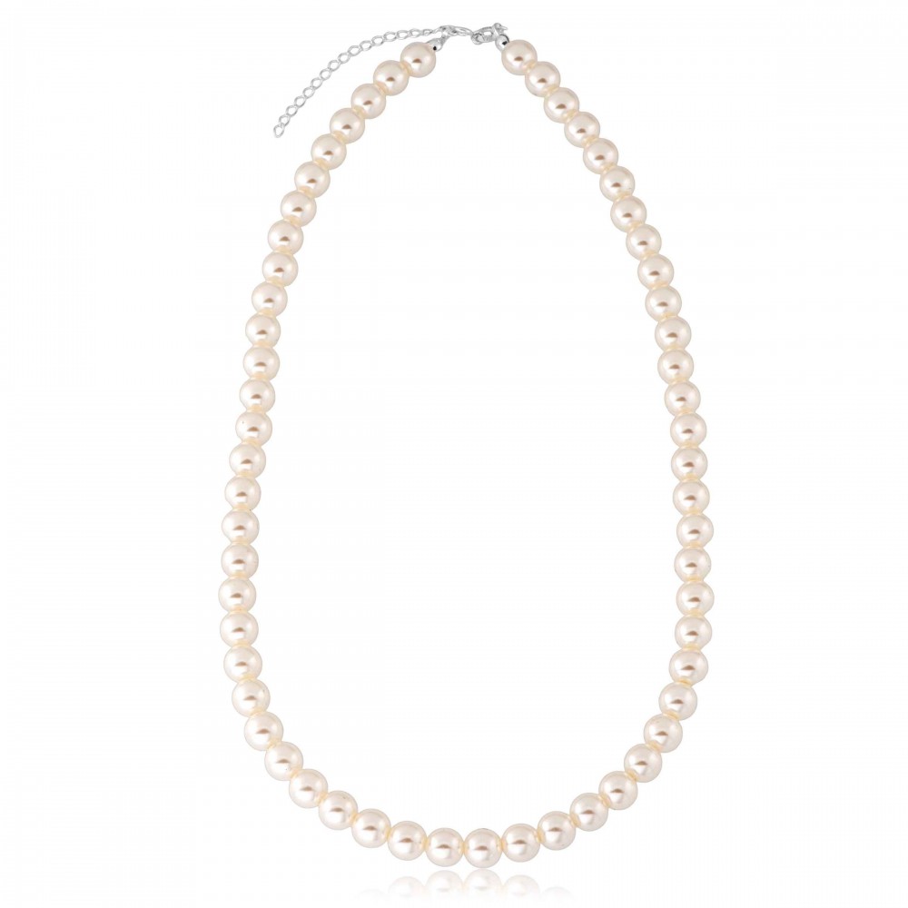712cd96c2ee0cce22c0b4257194056f3-1.jpg Colar de prata 925 com pérolas 8 mm 47 cm + extensor - Imagem 1