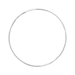 Bracelete pulseira de prata 925 meia cana 2 mm sem fecho