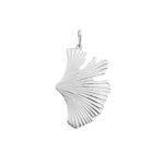 Pingente de prata 925 folha