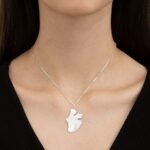 Pingente de prata 925 folha - Imagem 2