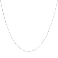 Corrente de prata 925 fio bolinhas pequenas ligadas - vários comprimentos