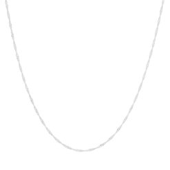 Corrente de prata 925 malha singapura - vários comprimentos