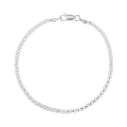 Pulseira de prata 925 esteira fina