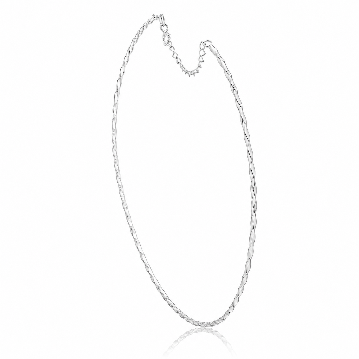 9103-Choker-prata-925-aro-rígido-fio-levemente-torcido Choker de prata 925 aro rígido fio levemente torcido - Imagem 1
