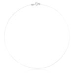 Colar fio de nylon com fecho em prata