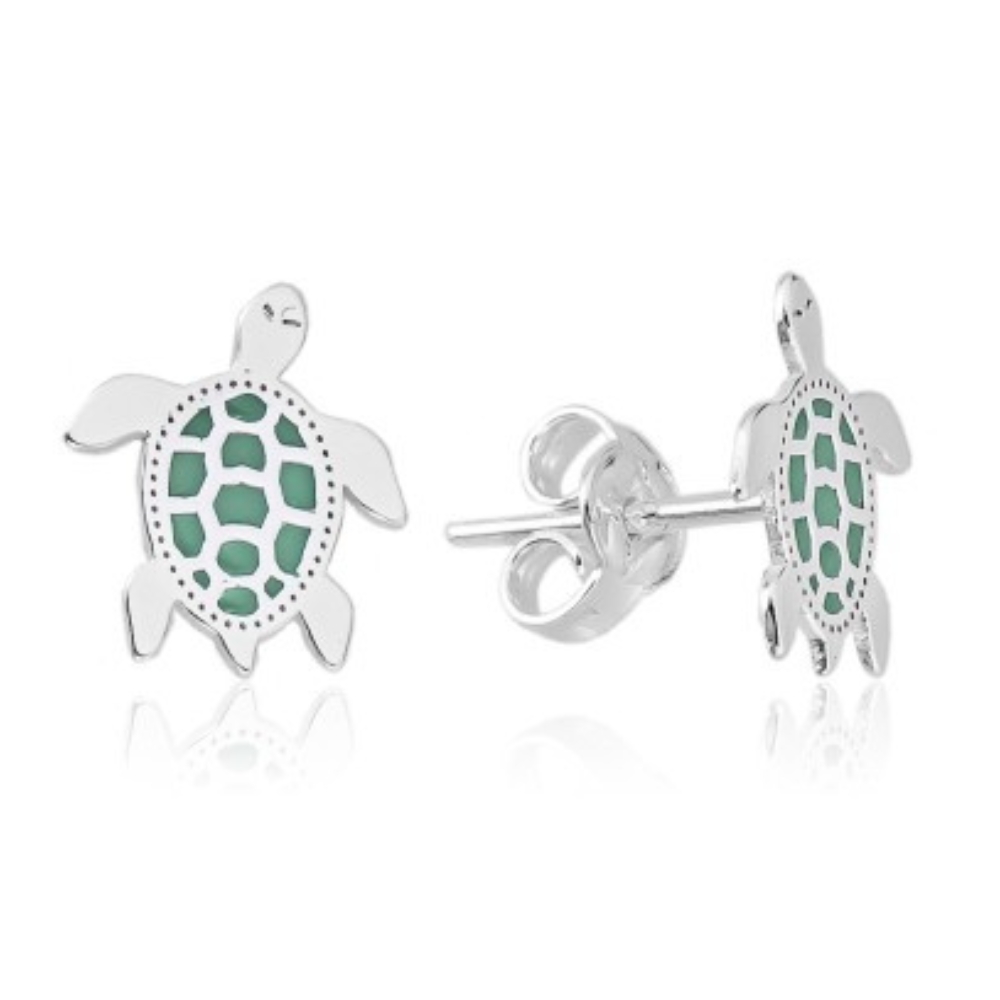 brinco-de-prata-tartaruga-marinha Brinco de prata 925 tartaruga marinha - Imagem 1