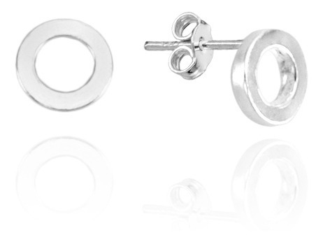 f07dc3cee7ad498a92ccf8be0c16fb7b.jpg Brinco De Prata 925 Circulo Vazado P - Imagem 1