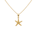 Pingente estrela do mar texturizado banhado a ouro 18k - Imagem 2
