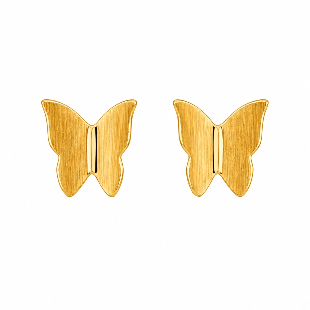 62-brinco-borboleta-origami-tarraxa-banhado-ouro-18k Brinco borboleta origami banhado a ouro 18k - Imagem 1