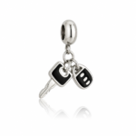 Berloque pingente chave de carro aço inox