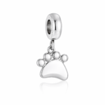 Berloque pingente patinha aço inox