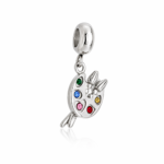 Berloque pingente paleta de cores aço inox