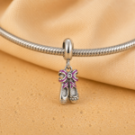 Berloque pingente sapatilha balé aço inox - Imagem 2