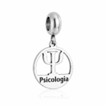 Berloque pingente profissão psicologia aço inox