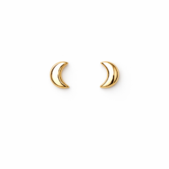 Brinco lua banhado a ouro 18k