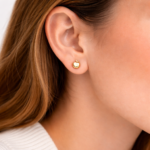 Brinco maça banhado a ouro 18k - Imagem 2