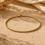 Pulseira cordão baiano banhado a ouro 18k - Imagem 2