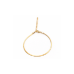 Pulseira fita laminada banhado a ouro 18k