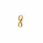 Pingente infinito sem argola banhado a ouro 18k