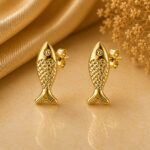Brinco peixe banhado a ouro 18k - Imagem 3