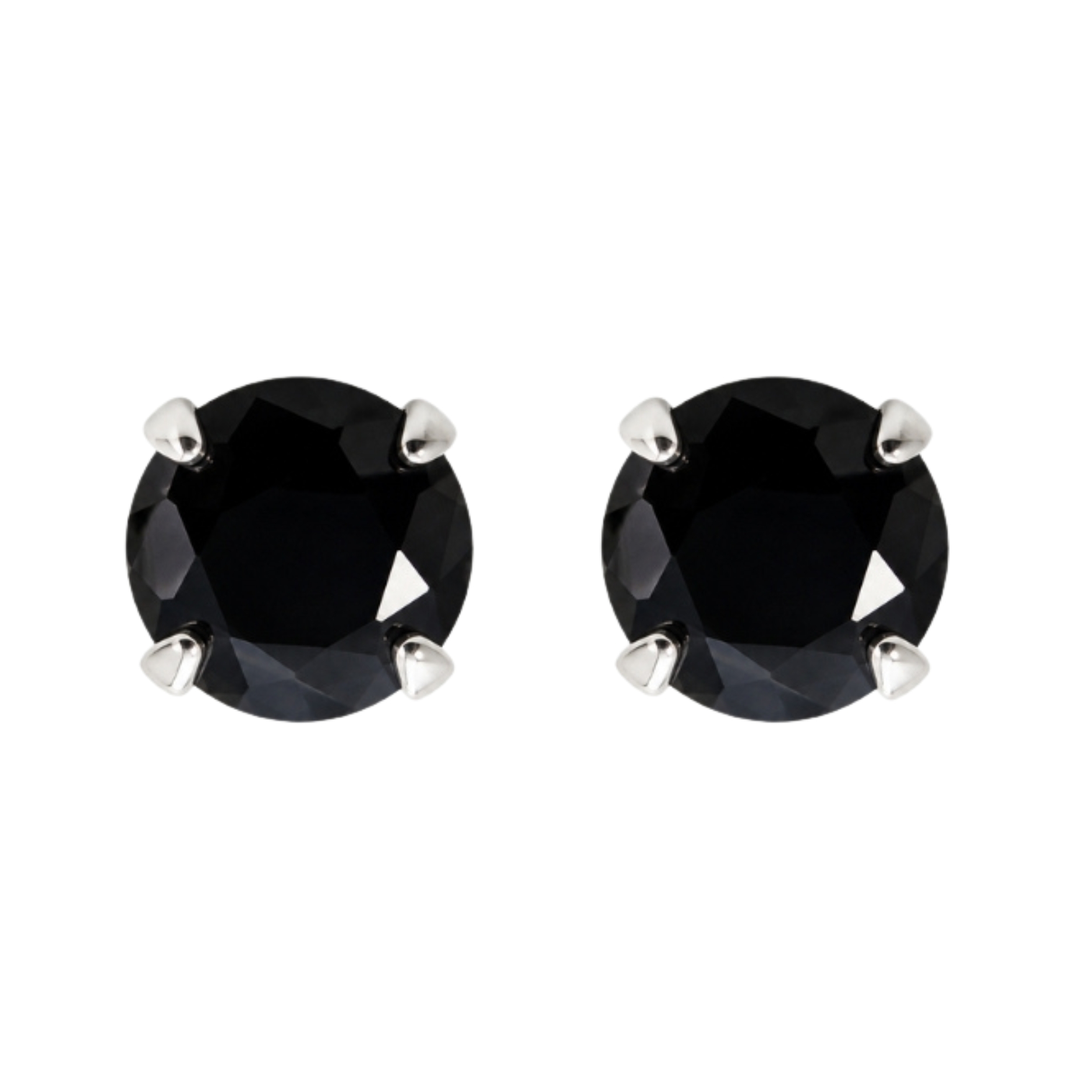 2211-Brinco-prata-925-zircônia-redonda-preta-12mm (2) Brinco prata 925 zircônia redonda preta 12 mm - Imagem 1