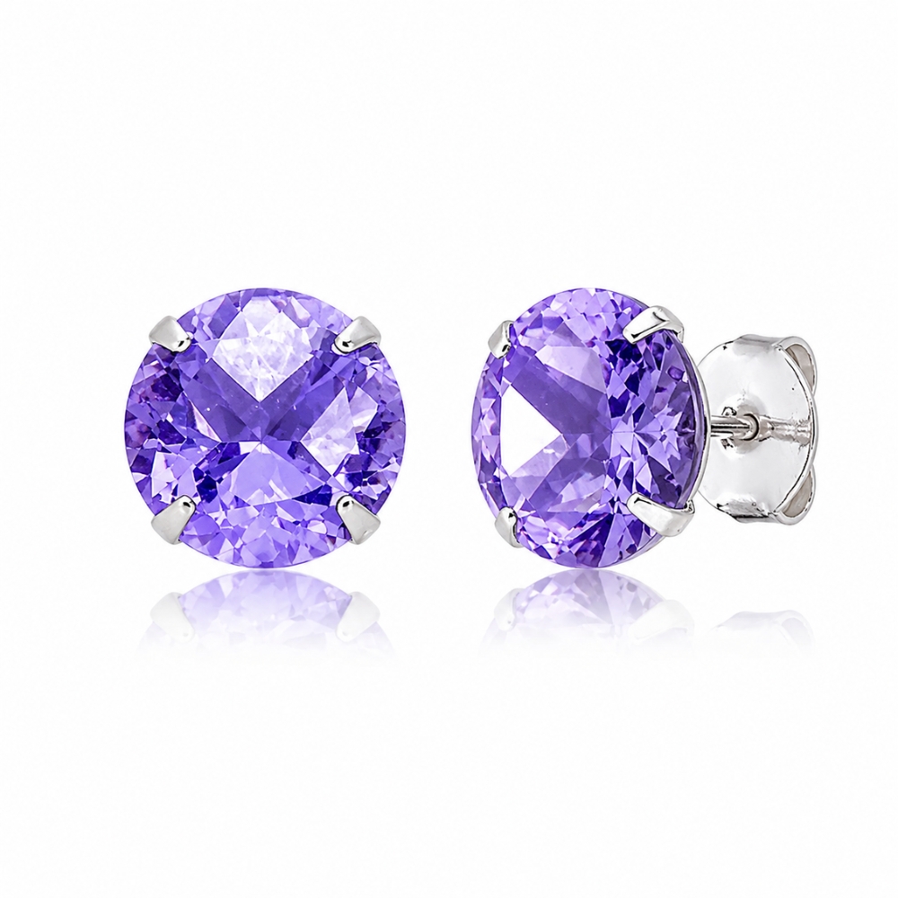 2213-brinco-prata-925-zirconia-lilas-12mm (4) Brinco prata 925 zircônia lilás 12 mm - Imagem 1