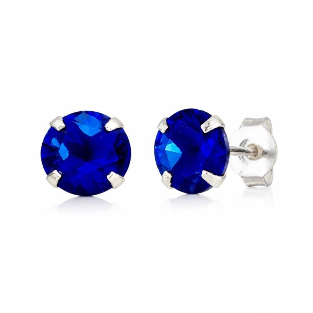 2215-brinco-prata-925-zirconia-azul-royal-10mm (5) Brinco prata 925 zircônia azul royal 10 mm - Imagem 1
