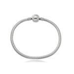 Pulseira para berloques aço inox