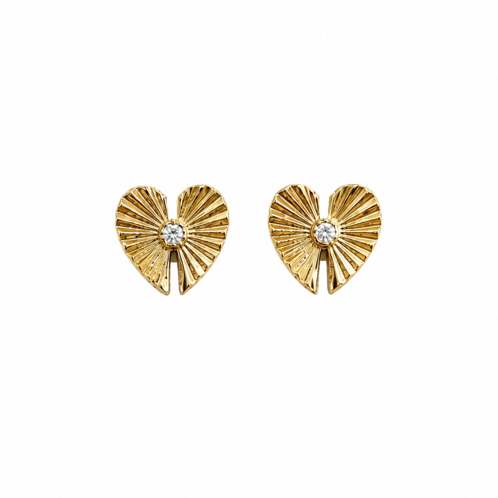 78-brinco-metades-coraçao-zirconia-cristal-banhado-ouro-18k Brinco metades coração zircônia cristal banhado a ouro 18k - Imagem 1