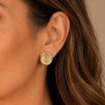 Brinco caracol mar banhado a ouro 18k - Imagem 2