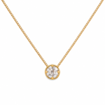 Colar ponto de luz caixinha banhado a ouro 18k