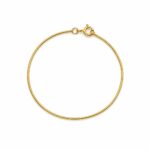 Pulseira rabo de rato rígida banhado a ouro 18k