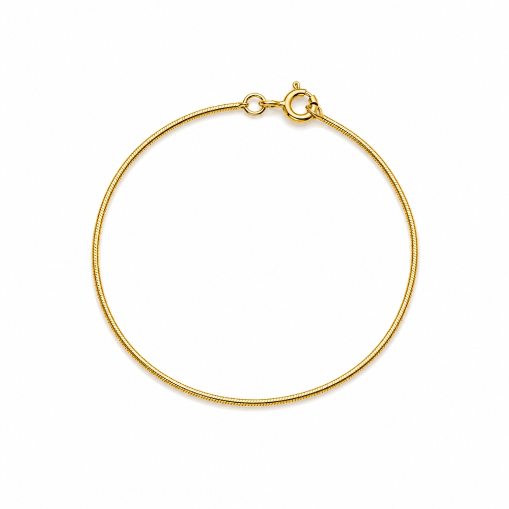 o33-pulseira-rabo-rato-rigida-banhado-ouro-18k (2) Pulseira rabo de rato rígida banhado a ouro 18k - Imagem 1